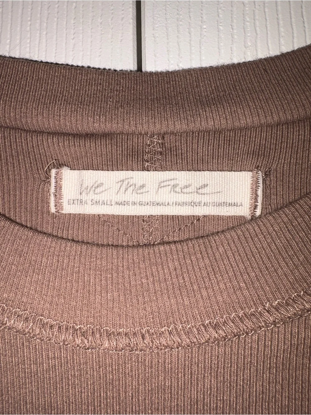 We The Free Ribbed Tank Top in Brown - Picture 7 of 12
